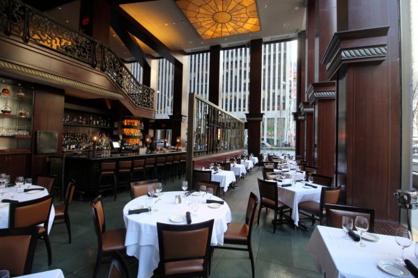 Del Frisco's Double Eagle Steak House in New York City bar