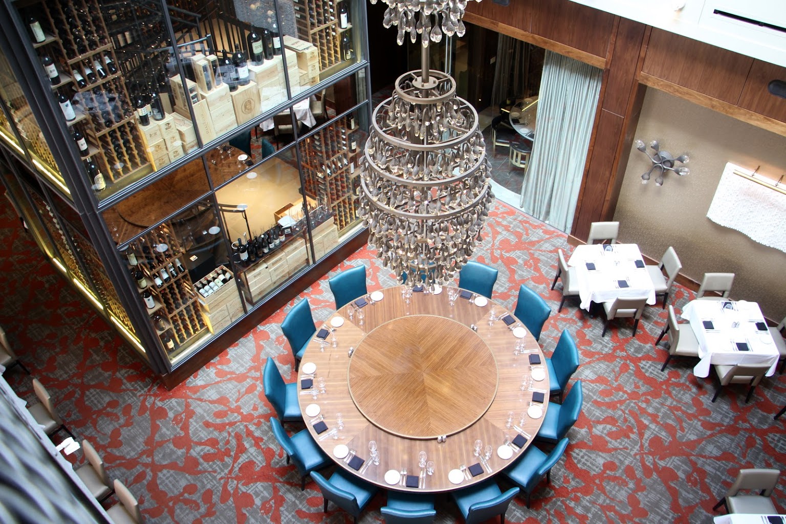 Del Frisco's Double Eagle Chicago chandelier