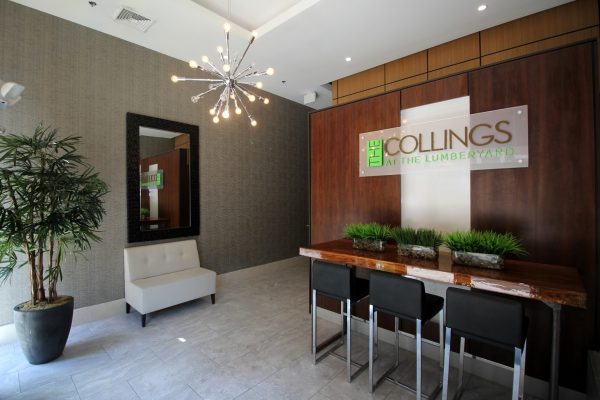 The Collings at The Lumberyard Apartment Complex in Collingswood, NJ lobby