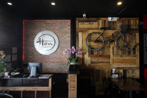 Hen Eatery Vietnamese Restaurant in Cherry Hill, NJ cashier logo bicycle