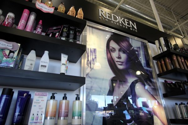 Innovate Salon Academy Beauty School in South Plainfield, NJ cosmetics product display