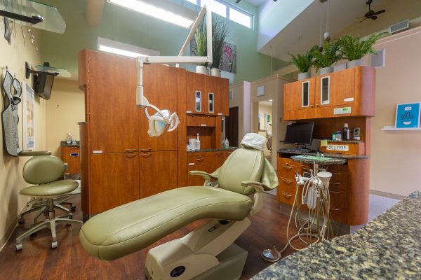 Dental exam chair in Dental Arts Group in Voorhees, NJ