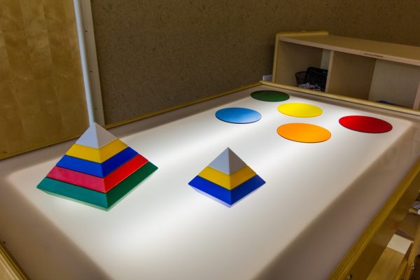light top table at Lightbridge Academy pre-school and daycare in Fort Lee, NJ
