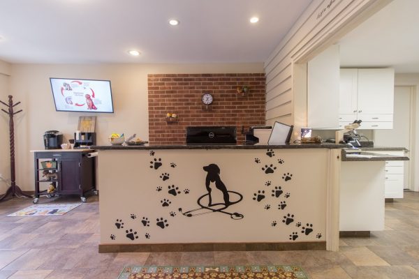 front desk at HousePaws Mobile Veterinary Service in Yardley, PA