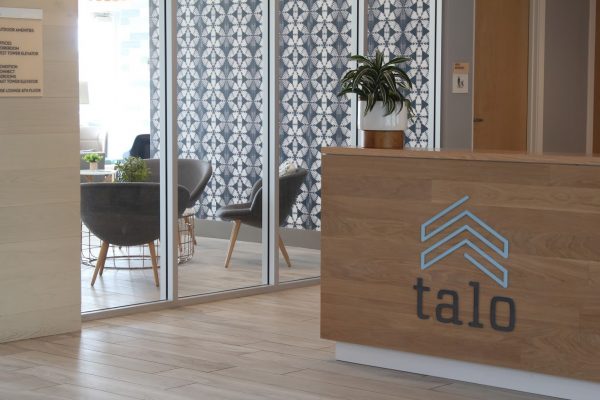 front desk at Talo Apartments in Golden Valley, MN