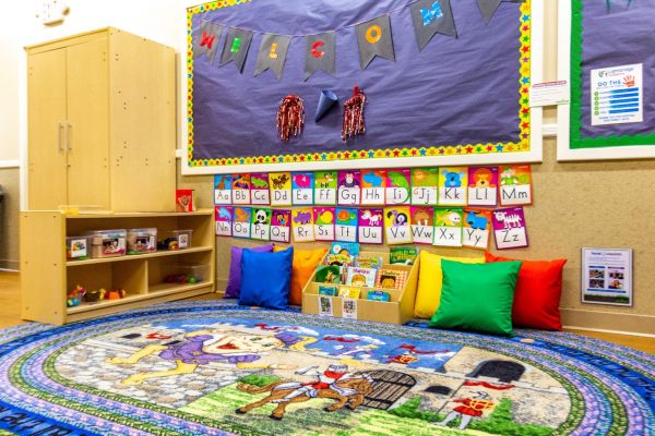 reading rug at Lightbridge Academy Day Care in Massapequa, NY