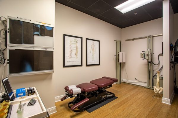 chiropractic bed at Crist Chiropractic in Franklin, TN