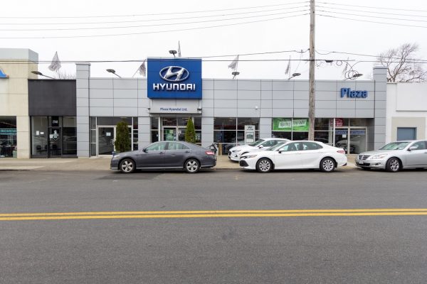 store front of Plaza Hyundai Car dealer in Brooklyn, NY