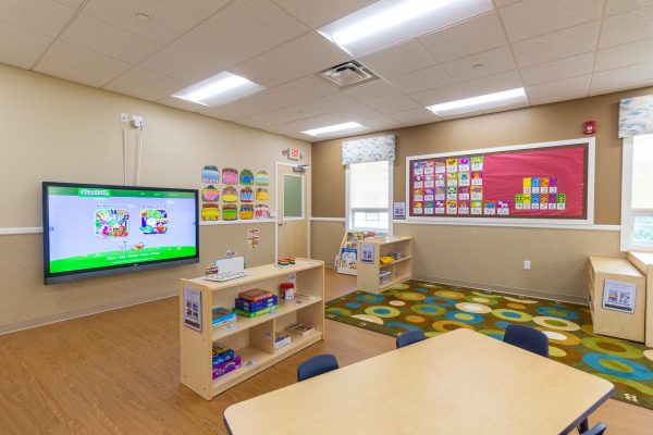 classroom touch screen at Lightbridge Academy Day Care at Union St, Hoboken, NJ