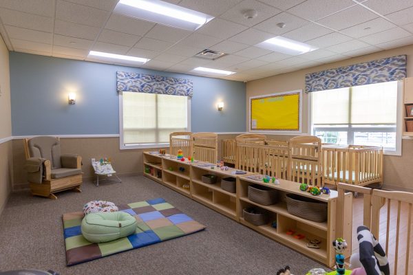 infant room at Lightbridge Academy Day Care at Union St, Hoboken, NJ