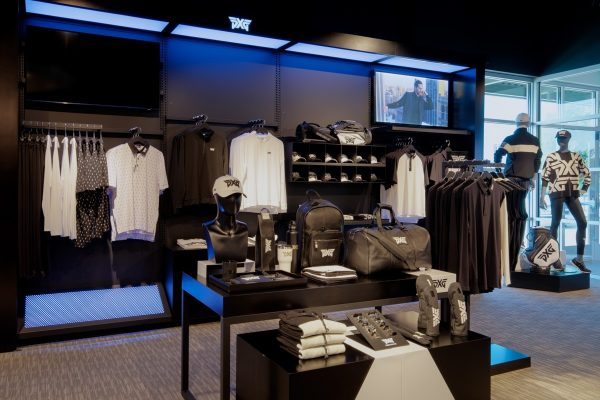 apparel and accessories in PXG Dallas 360 Tour of Parsons Xtreme Golf store in Plano, TX