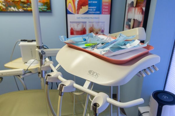 dental exam tray in Dental Arts Group 360 Tour of Dentist office in New Egypt, NJ