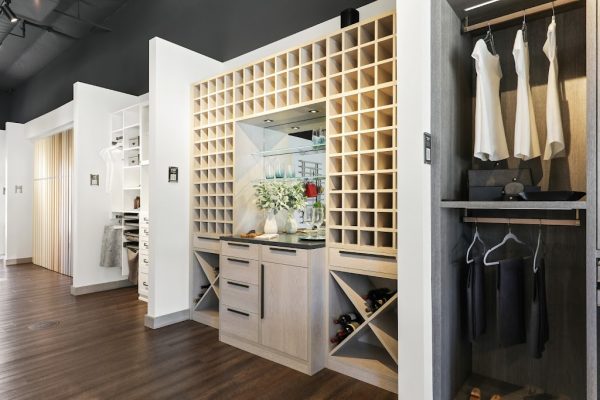 wall shelf in California Closets 360 Tour of Interior Design in Palm Desert, CA