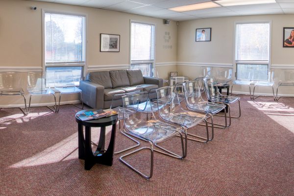 Reception room at Lake Cities Dental office in Colleyville, TX