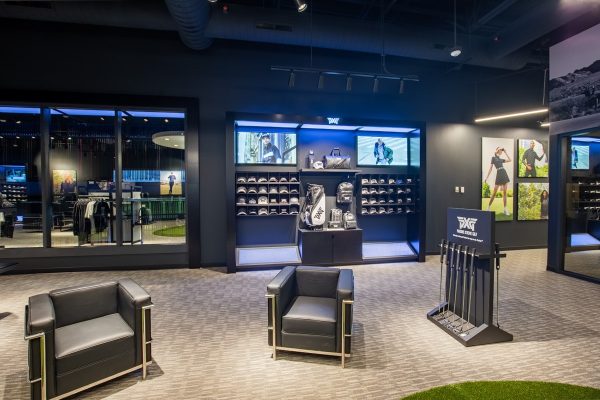 display at PXG Oak Brook Parsons Xtreme Golf store in Oakbrook Terrace, IL