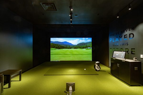 virtual golf driving range simulator at PXG Philadelphia Parsons Xtreme Golf store in King of Prussia, PA