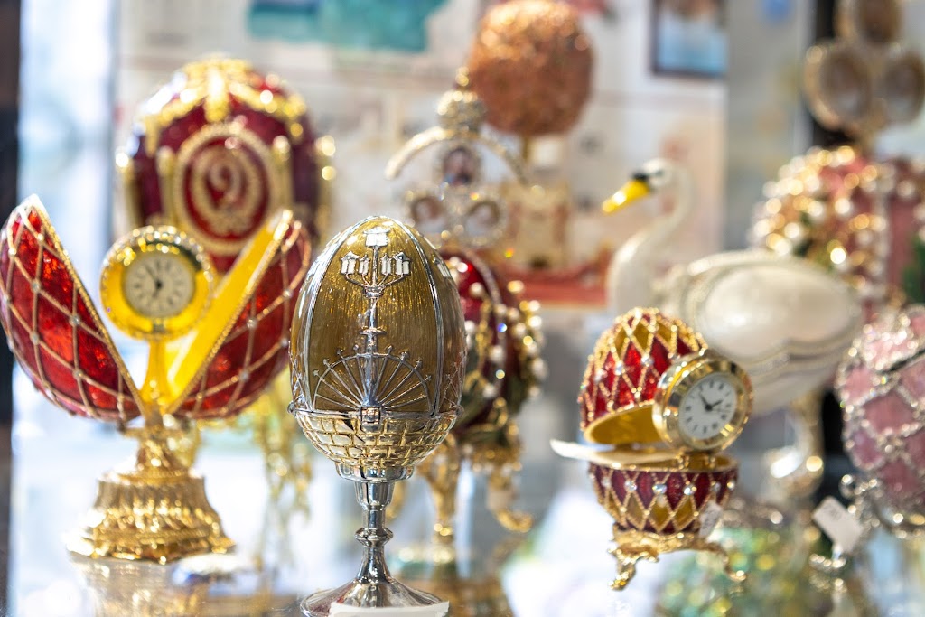 faberge eggs at St-Petersburg All for Home, Brooklyn, NY Home Goods Store