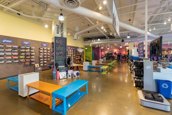 interior in Road Runner Sports, Seattle, WA Running Shoe Store