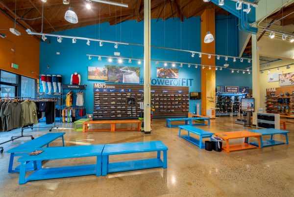 interior of Road Runner Sports, Concord, CA Running Shoe Store