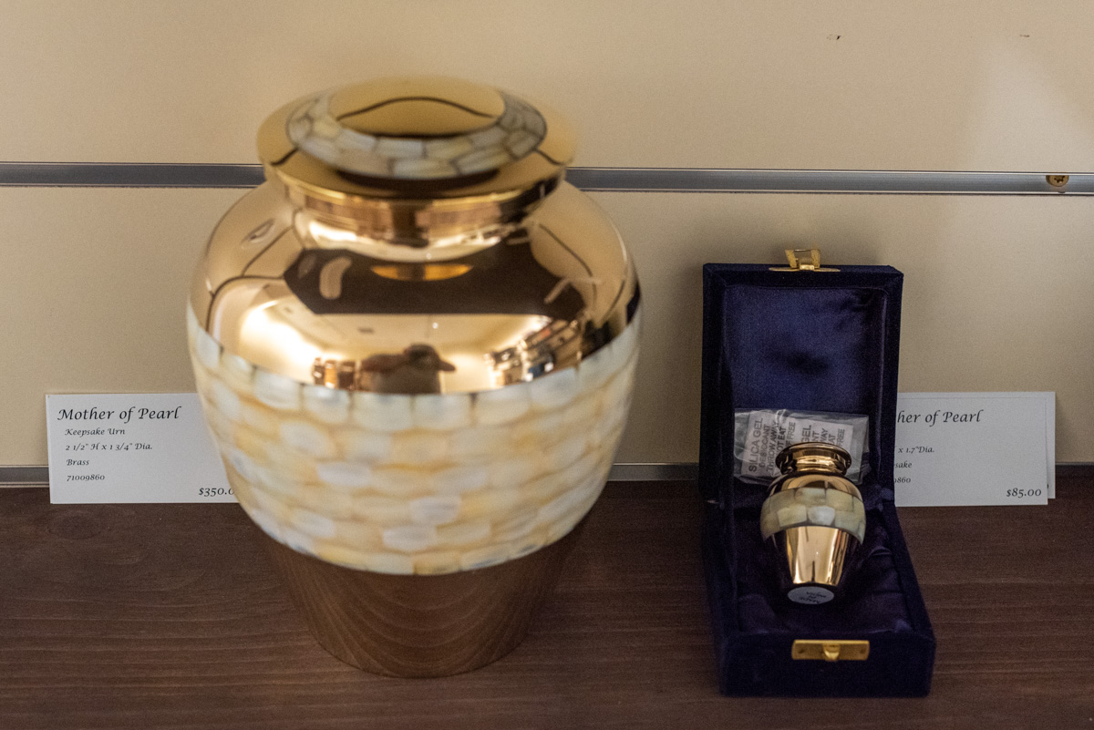 keepsake urn at Williams Funeral Home & JWN Crematory, Durango, CO