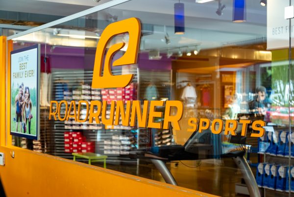 logo sign at Road Runner Sports, Portland, OR Running Shoe Store