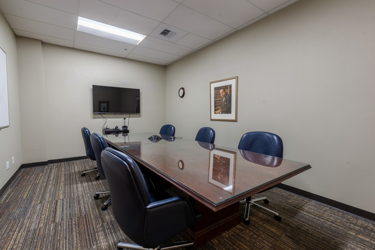 meeting room at Curtis Legal Group, Modesto, CA Personal Injury Attorney Office