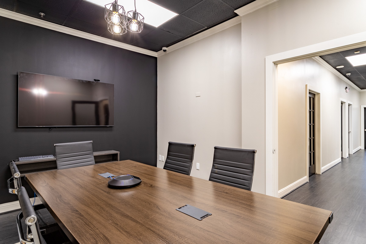 meeting room in J.D. Silva & Associates, PLLC, Pearland, TX Personal Injury Attorney Office