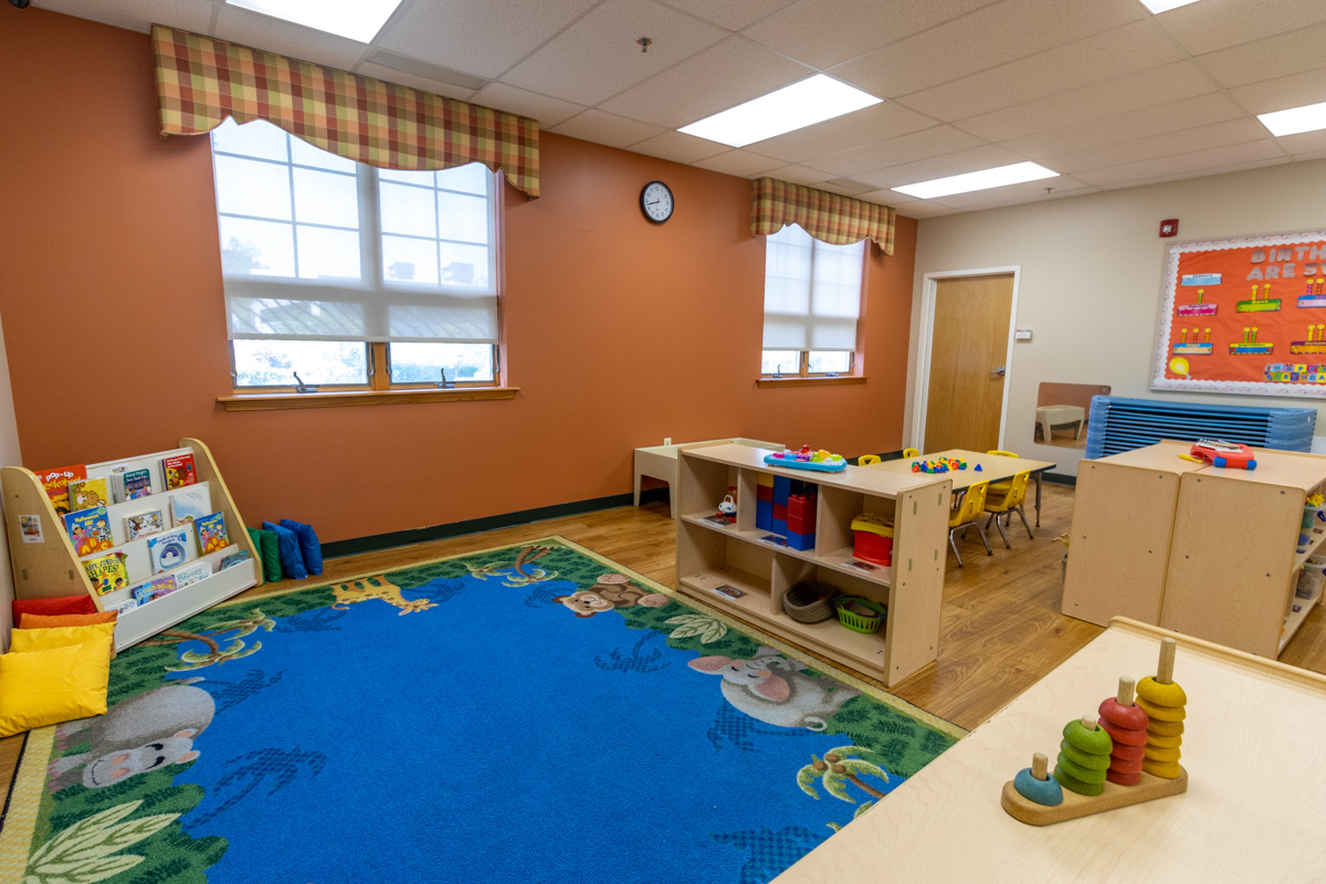 reading rug at Lightbridge Academy, Flemington, NJ Pre-school Day Care Center