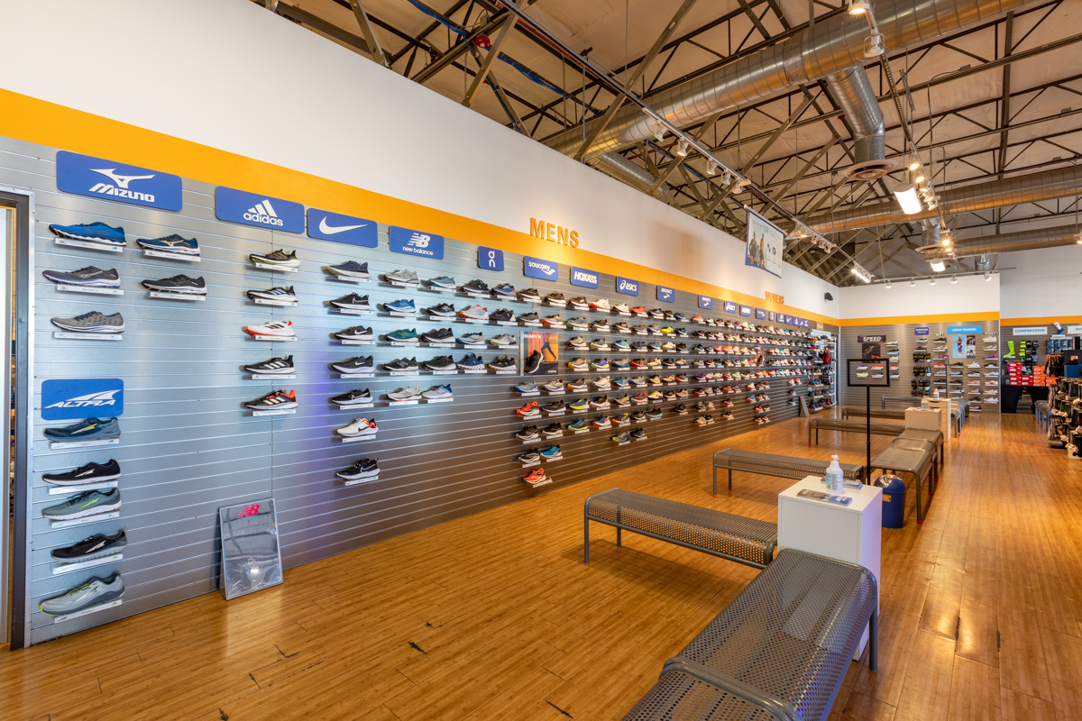 sneaker display at Road Runner Sports Scottsdale - Phoenix, AZ Running Shoe Store