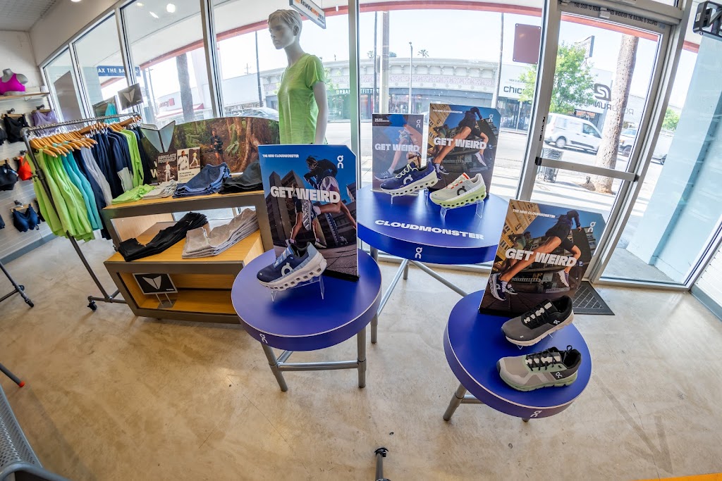 sneaker display at Road Runner Sports, Studio City, CA Running Shoe Store