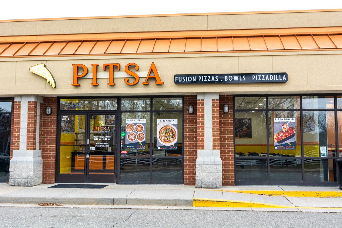 storefront of PITSA, Glen Allen, VA Pizzeria