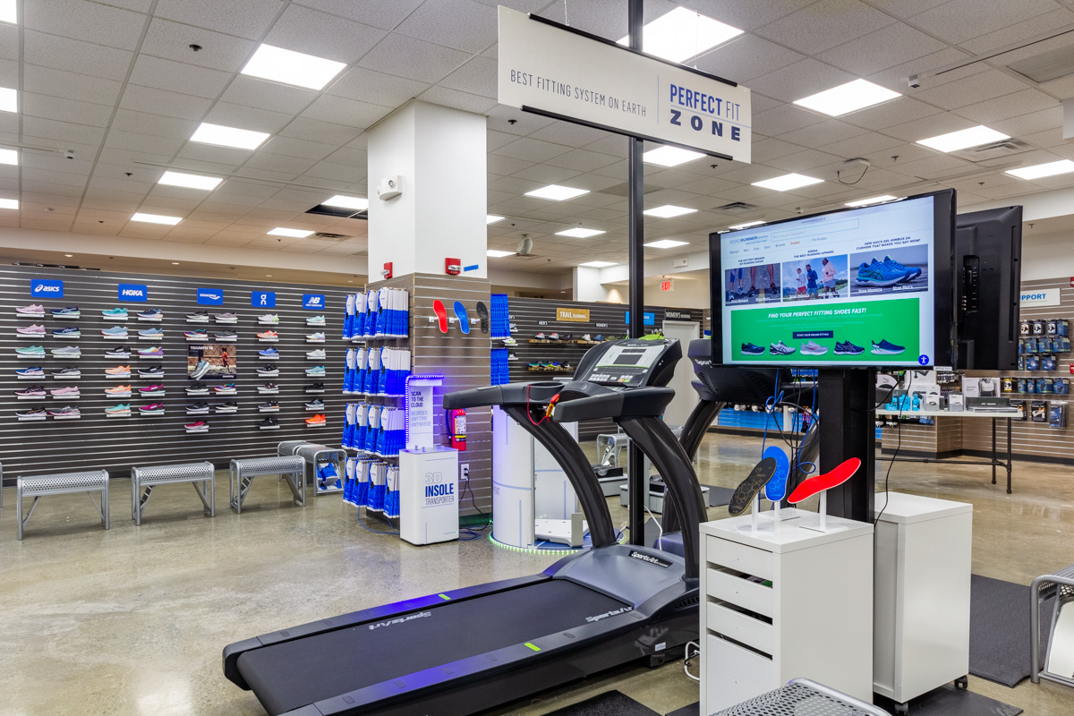 treadmill at Road Runner Sports, Arlington, VA Running Shoe Store
