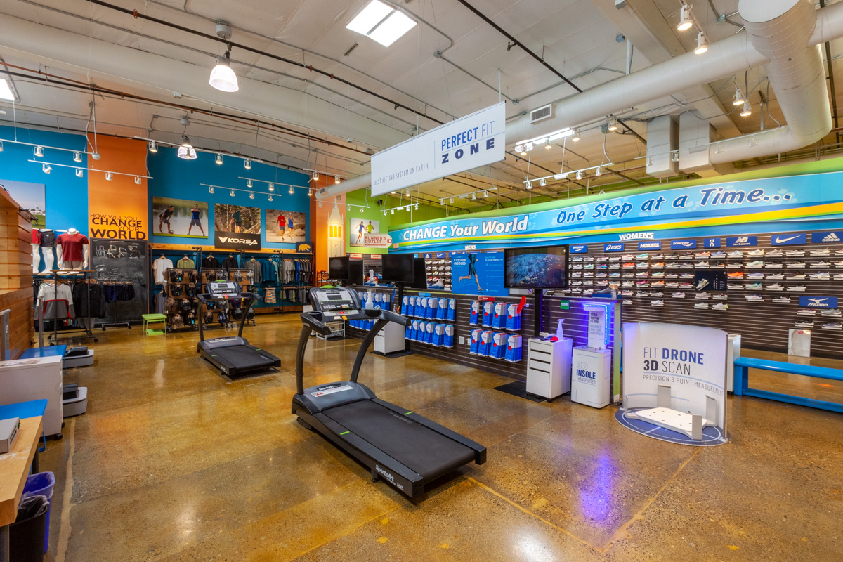 treadmill at Road Runner Sports, Berkeley, CA Running Shoe Store