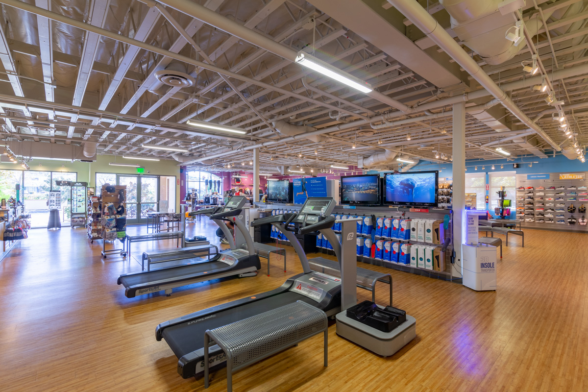 treadmill in Road Runner Sports, Carlsbad, CA Running Shoe Store
