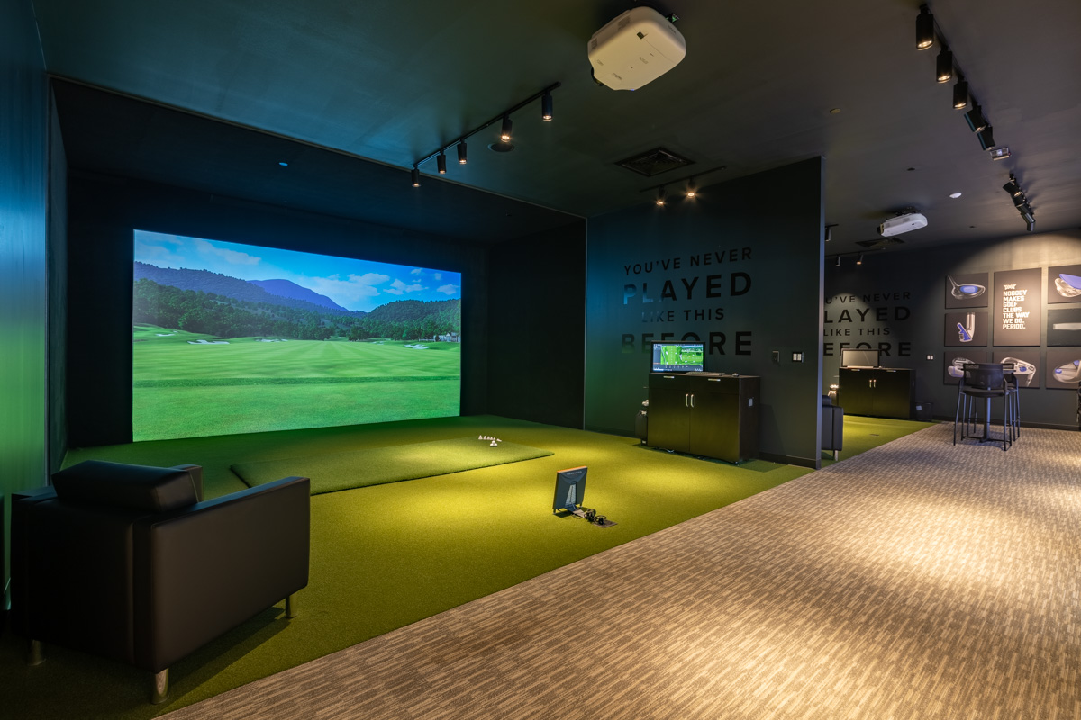 virtual golf driving simulator at PXG Orlando, FL Golf Gear and Apparel