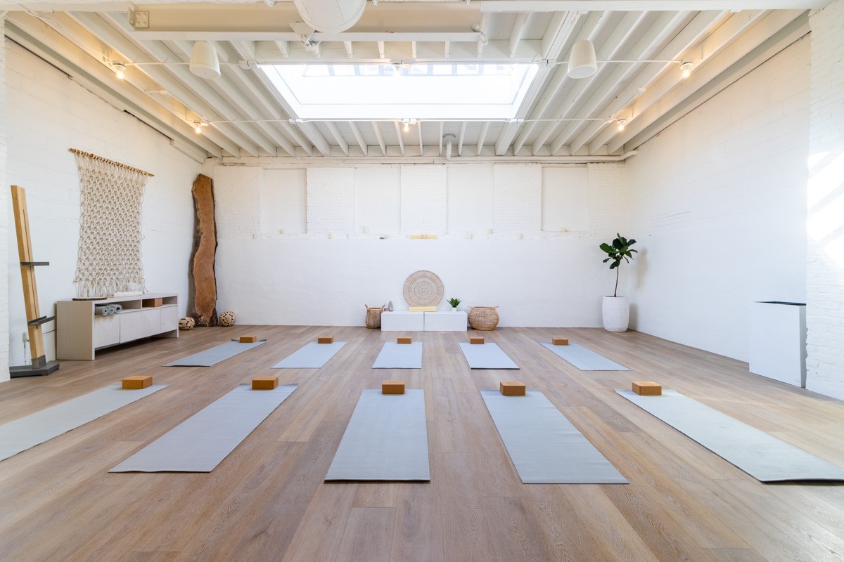 yoga studio at Loop Studios, Montclair, NJ for Video production studio