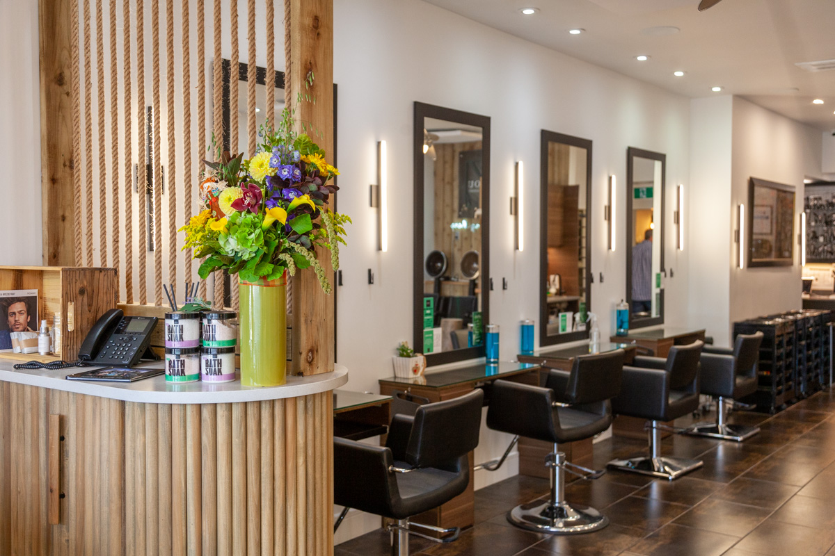 decor at Zazou Salon and Academy Lonsdale, North Vancouver, Ontario 360 Virtual Tour for Hairdresser and Beauty Salon