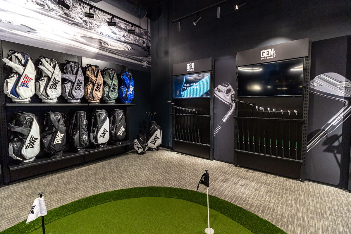 golf bags at PXG Boston, Framingham, MA 360 Virtual Tour for Golf Gear and Apparel