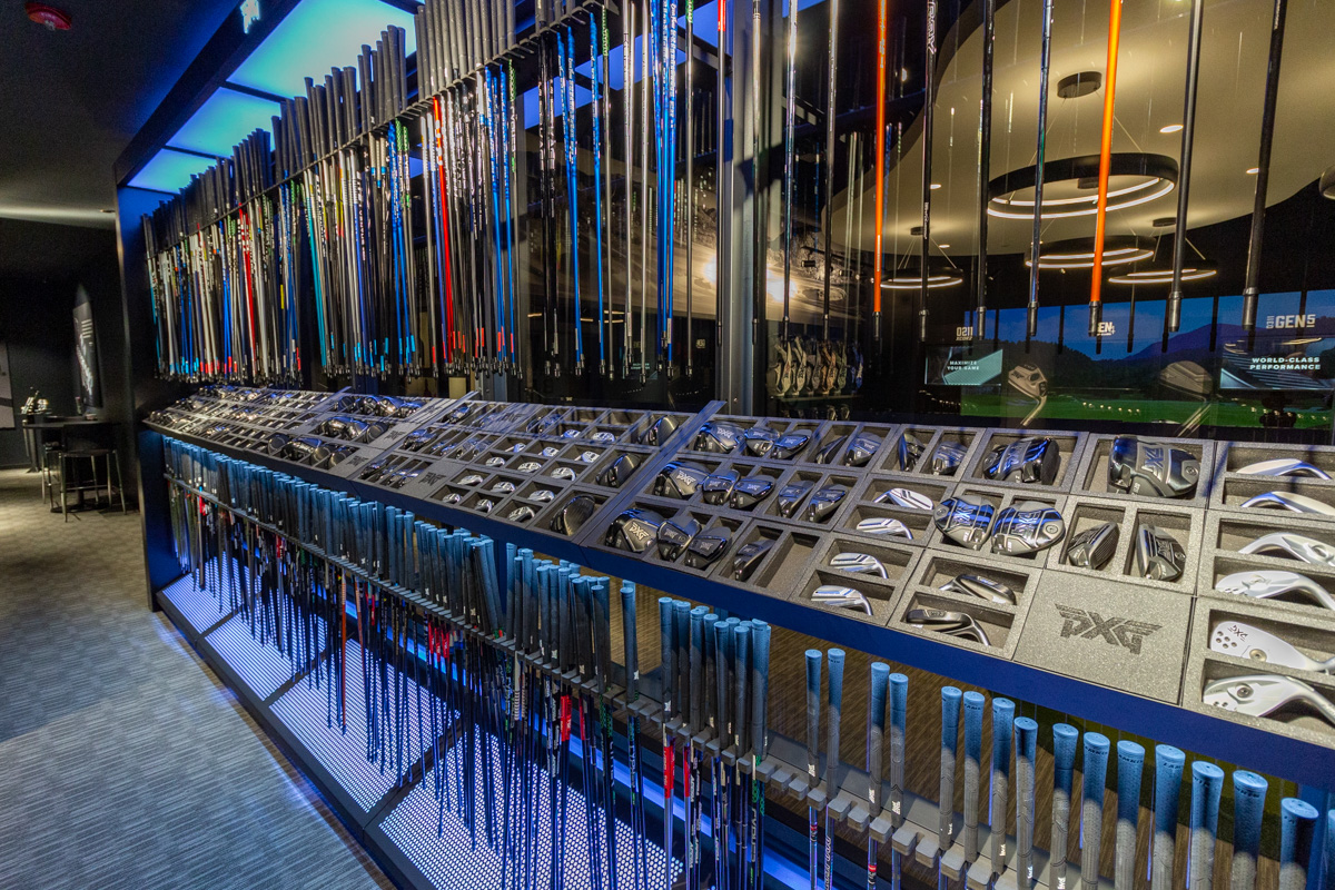 golf clubs at PXG Boston, Framingham, MA 360 Virtual Tour for Golf Gear and Apparel