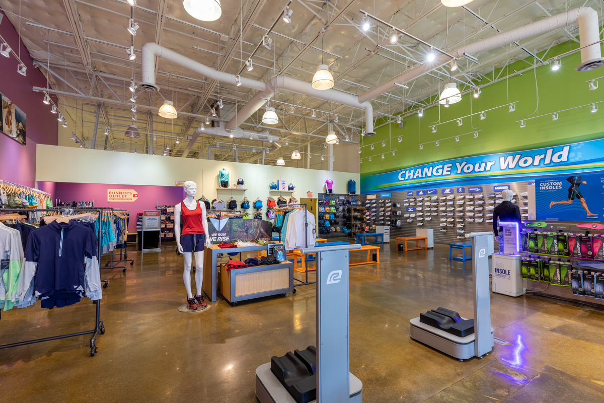 interior of Road Runner Sports South Denver, Lone Tree, CO Running Shoe Store