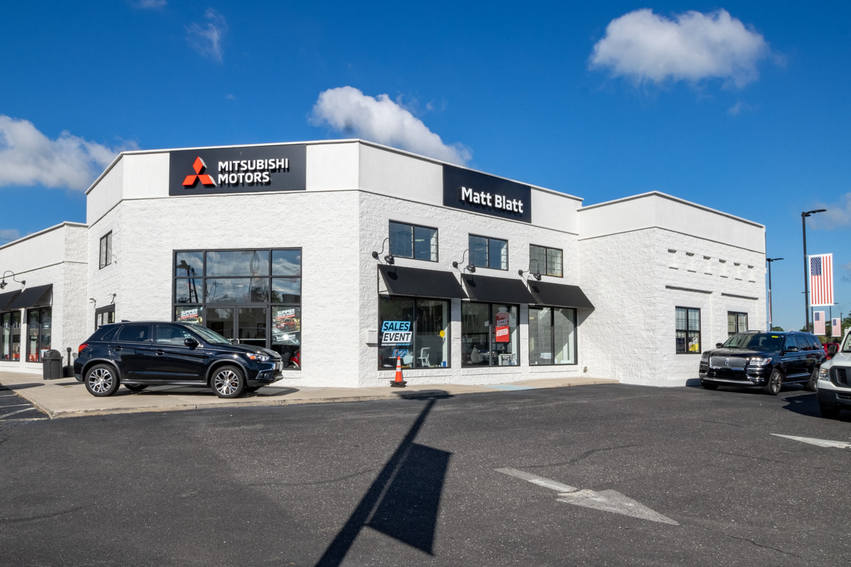 store front of Matt Blatt Mitsubishi, Glassboro, NJ 360 Virtual Tour for Car Dealership