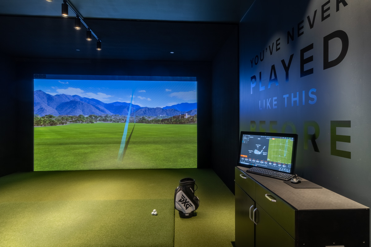 golf simulation driving bay at PXG Paramus, NJ 360 Virtual Tour for Golf Gear and Apparel