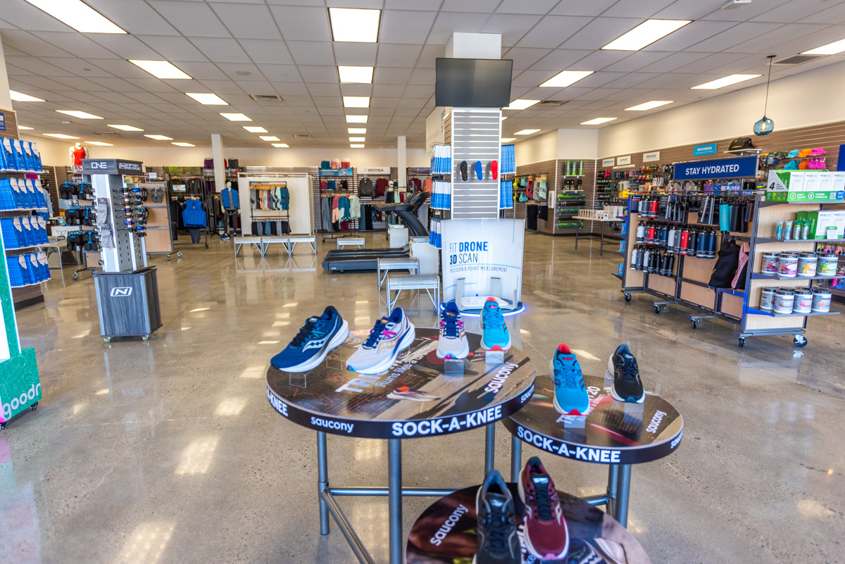 shoe display at Road Runner Sports Tustin, Irvine, CA 360 Virtual Tour for Running Shoe Store
