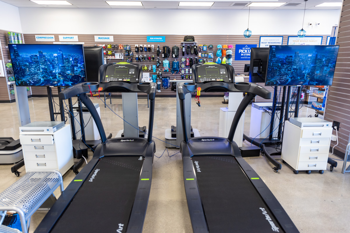 treadmills at Road Runner Sports Tustin, Irvine, CA 360 Virtual Tour for Running Shoe Store
