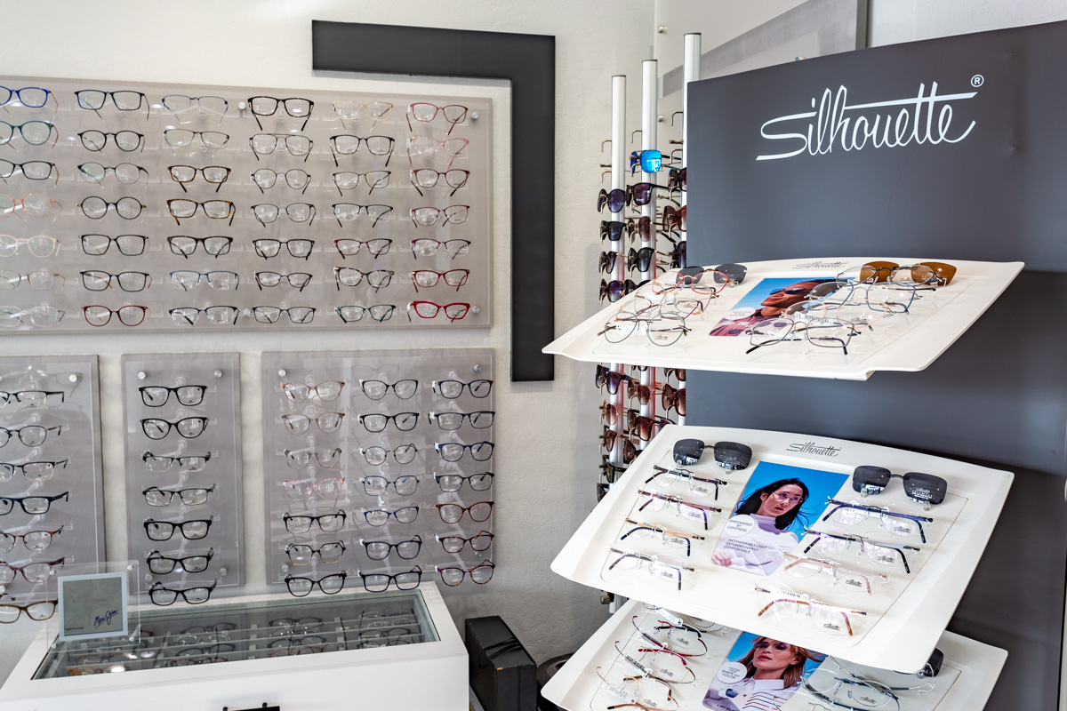 eye wear display at Bella Eye Care Optometry, Newark, CA 360 Virtual Tour for Optometrist