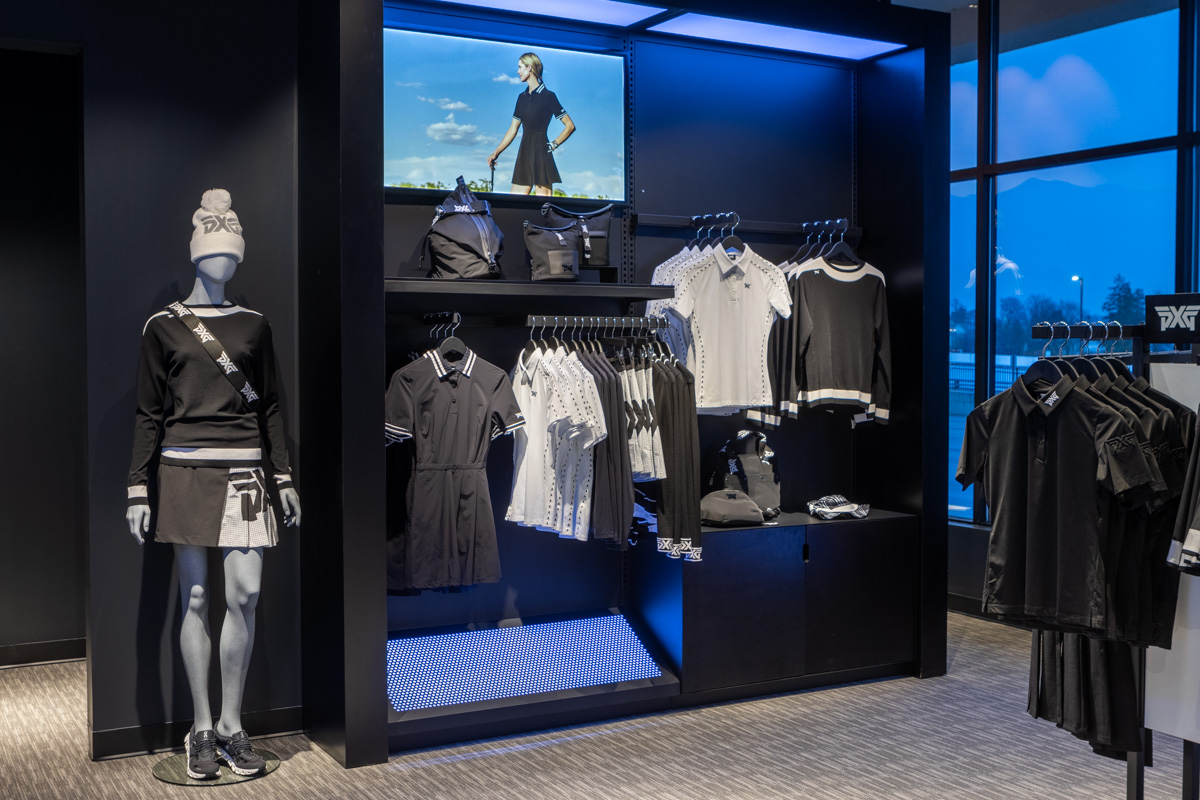 clothing dispay at PXG Westchester in New Rochelle, NY 360 Virtual Tour for Golf Gear and Apparel