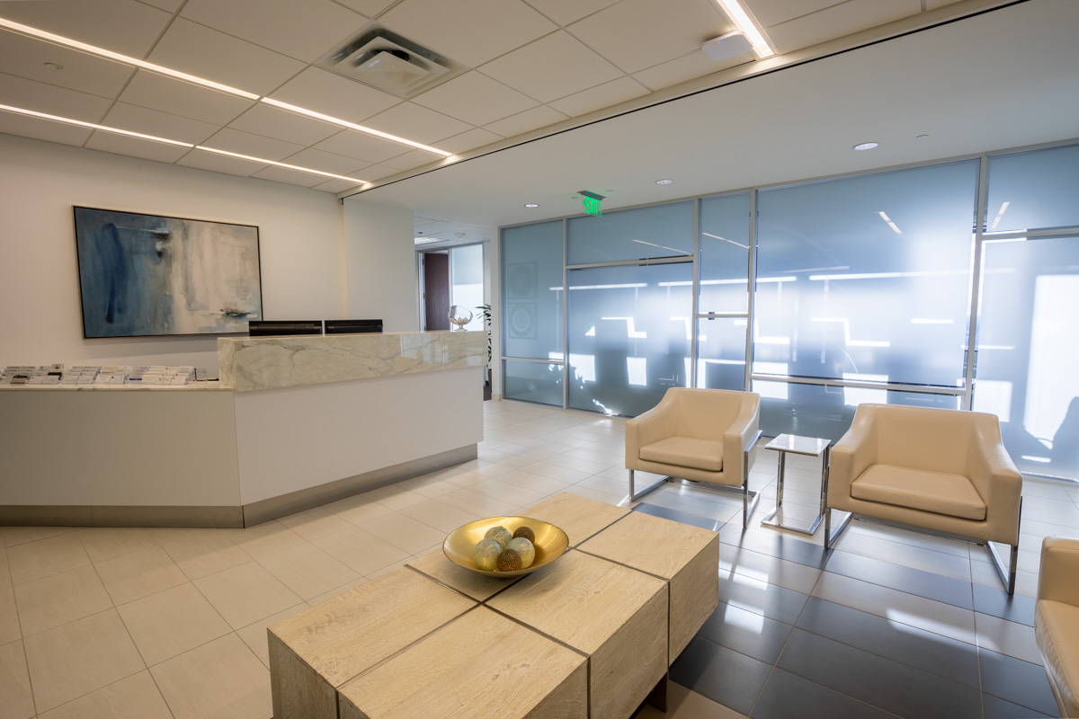 front desk at Wolf Law, PLLC, Dallas, TX 360 Virtual Tour for Personal Injury Attorney
