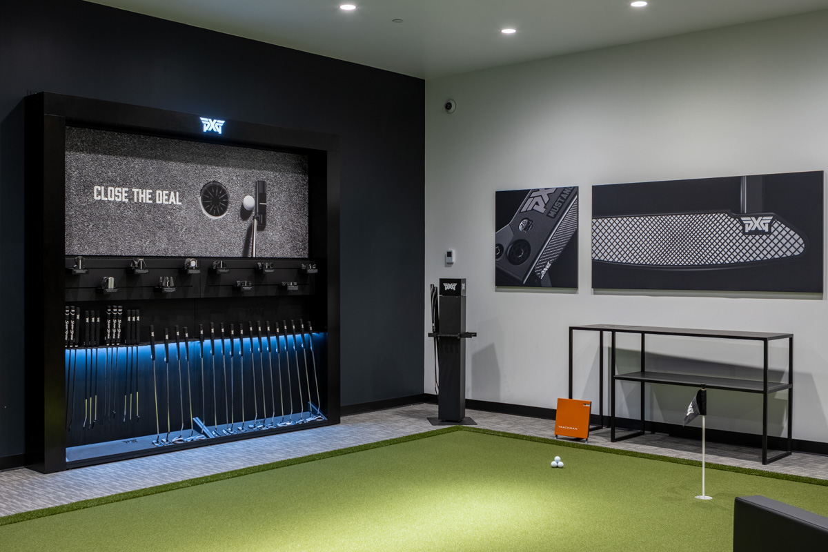 putting room at PXG Westchester in New Rochelle, NY 360 Virtual Tour for Golf Gear and Apparel