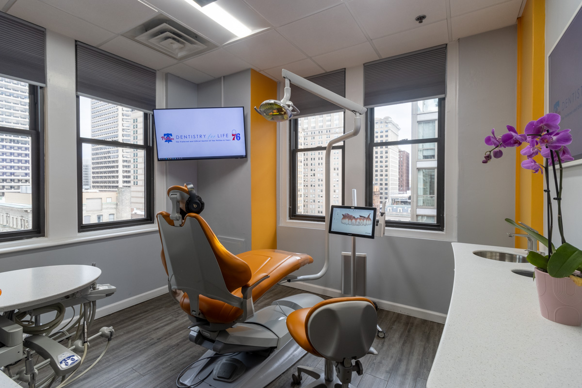 dental exam room at Dentistry for Life, Philadelphia, PA 360 Virtual Tour for Dentist