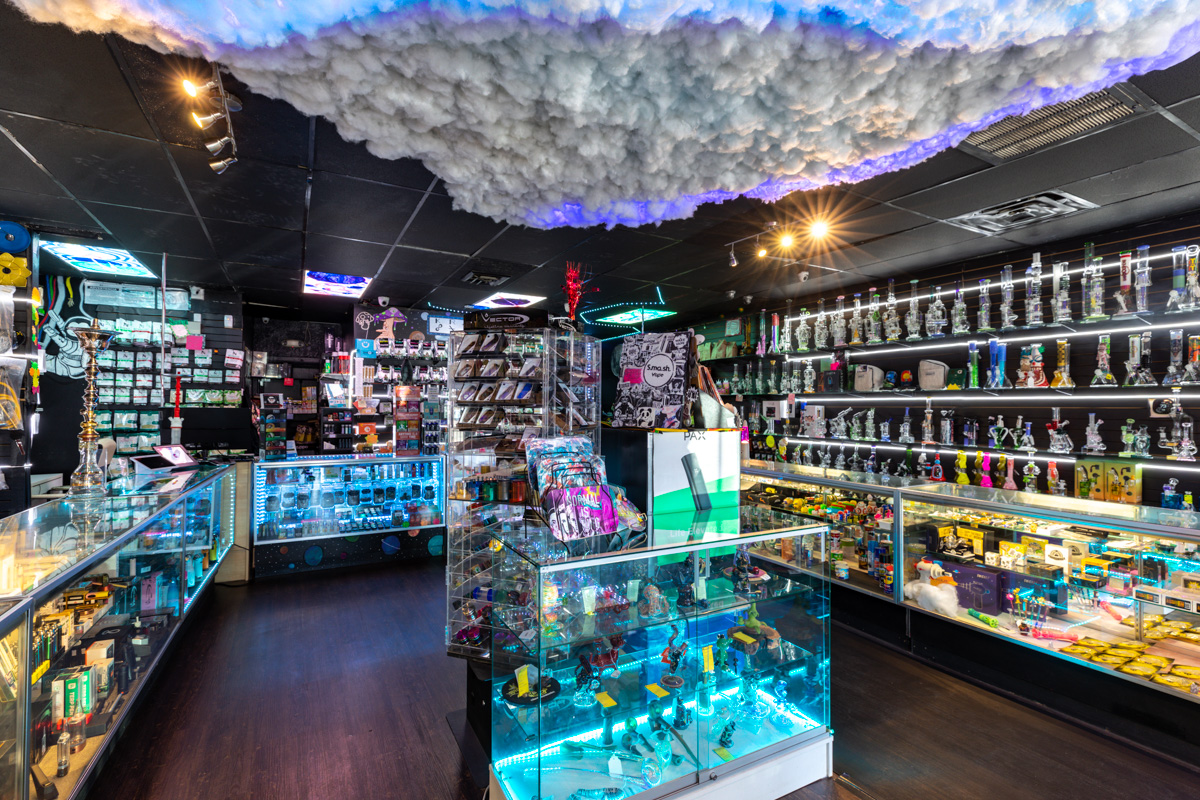 interior of Smash Glass and Vape, Aurora, CO 360 Virtual Tour for Vaporizer store